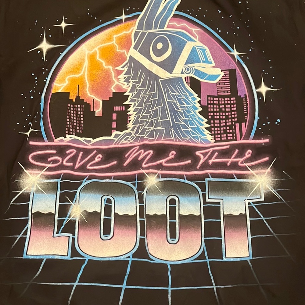 Mens “Give Me The Loot” FortNite Tee - Size Small